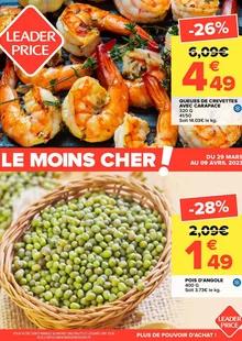 Catalogue promo leader price du 29 mars au 29 avril 2023