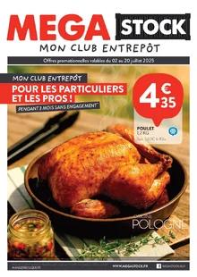 Catalogue promo mega stock du 2 au 20 juillet 2025
