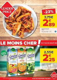 Catalogue promo leader price du 17 au 28 juillet 2024