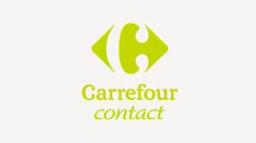 Logo de l'enseigne carrefour contact