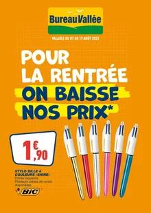 Catalogue promo bureau vallée du 7 au 19 août 2023