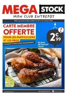 Catalogue promo mega stock du 4 au 15 octobre 2023