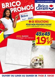 Catalogue promo bricoceram du 2 au 31 janvier 2023