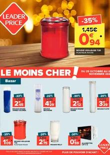 Catalogue promo leader price du 25 octobre au 5 novembre 2023