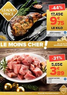 Catalogue promo leader price du 20 au 31 décembre 2023