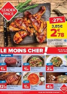 Catalogue promo leader price du 14 au 25 août 2024