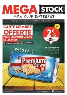 Catalogue promo mega stock du 28 août au 15 septembre 2024